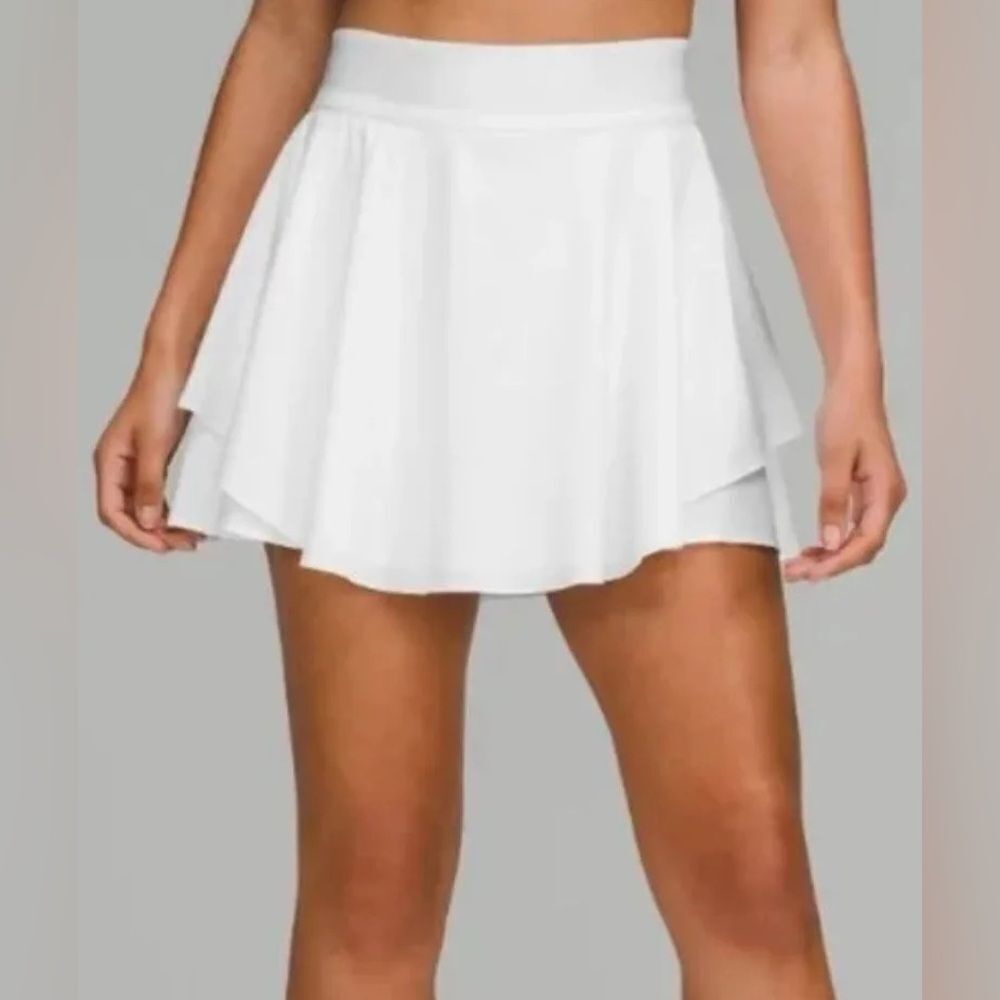 Lululemon Athletica Court Rival HR Skirt- Long- White